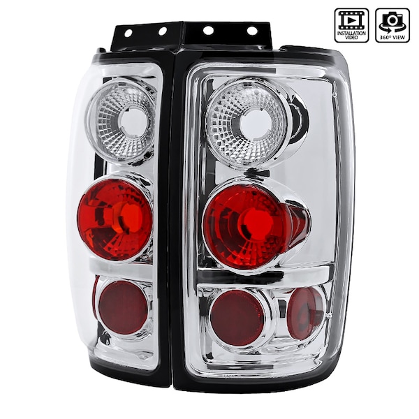 Spec-D Tuning 97-02 Ford Expedition Altezza Tail Light Chrome LT-EPED97-TM - main